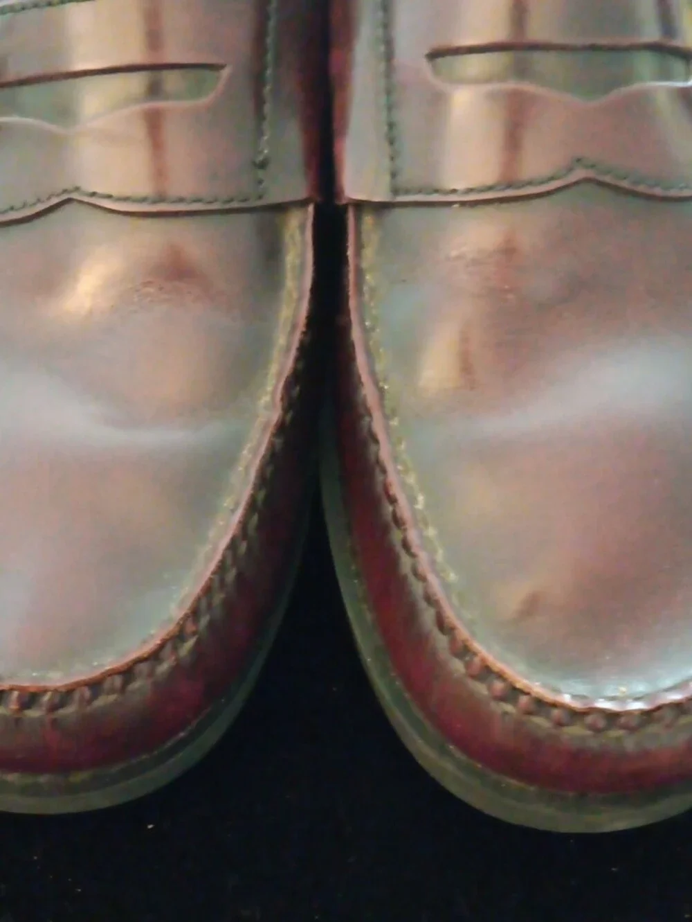 Rockport Men’s Maroon Leather Penny Loafers